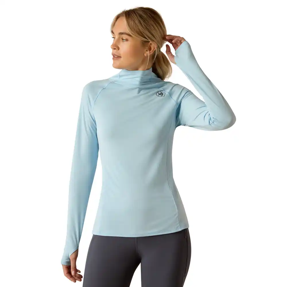 Ariat Ladies Venture Long Sleeve Base Layer Cerulean