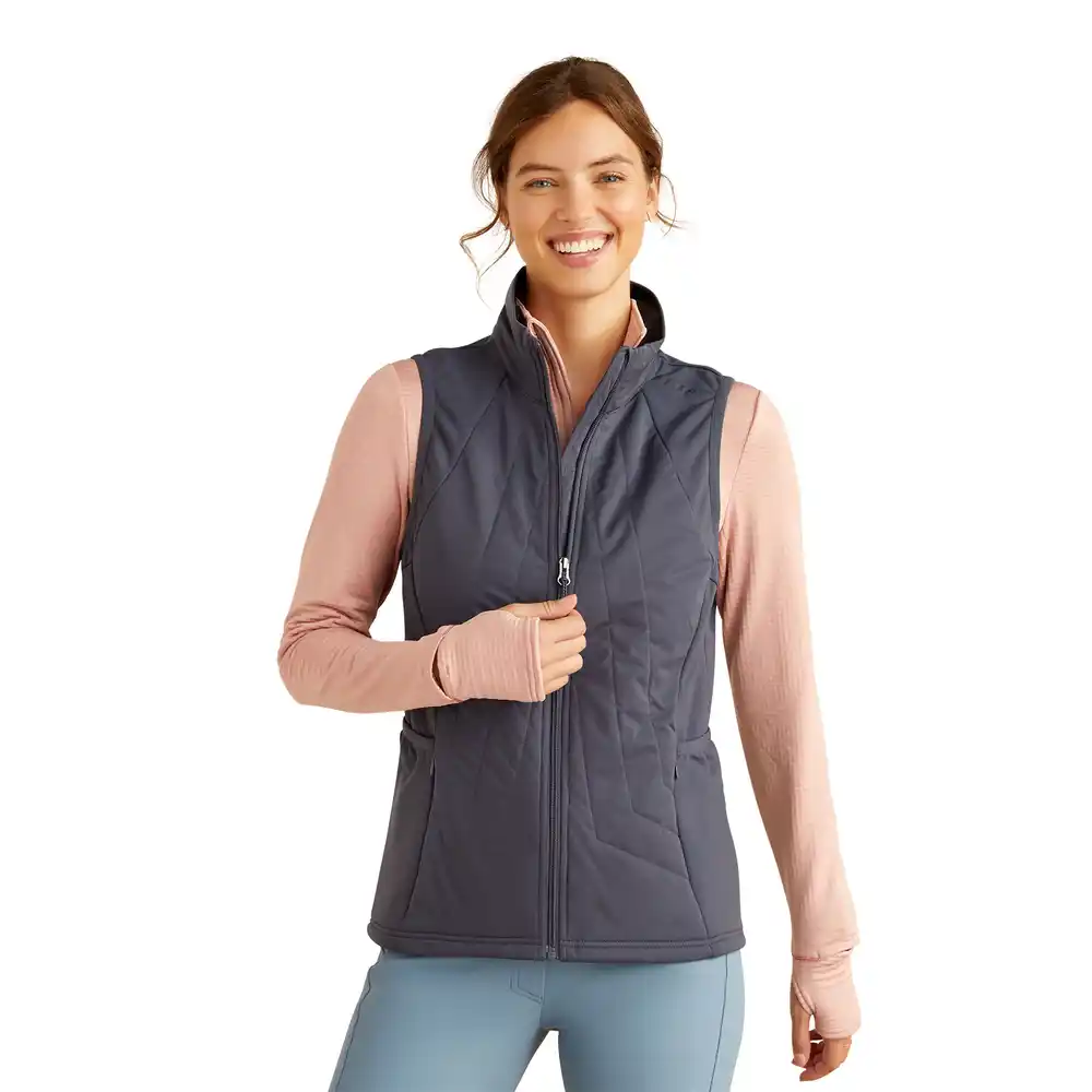 Ariat Ladies Venture Full Zip Gilet Ombre Blue