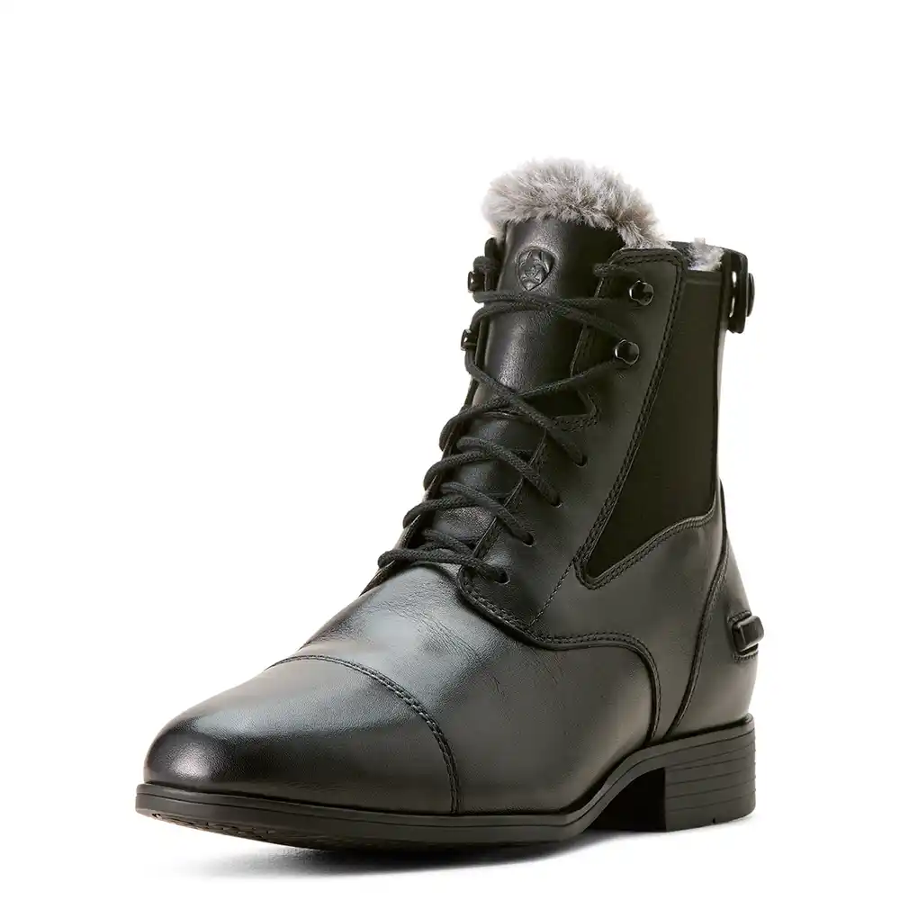 Ariat Ladies Kendall Back Zip Sherpa Paddock Boot Black