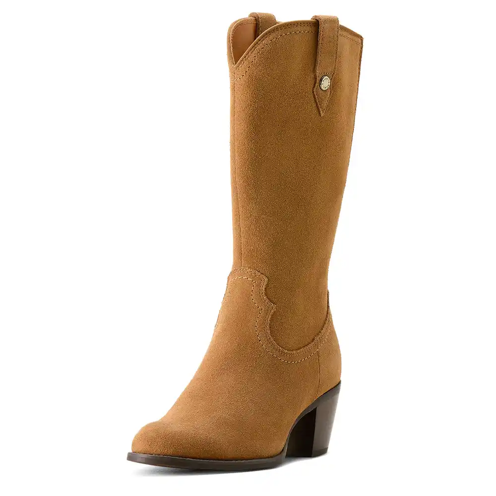 Ariat Ladies Addison Western Boot Carmel Suede