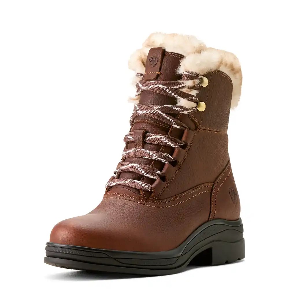 Ariat Ladies Harper Sherpa Waterproof Boot Dark Brown