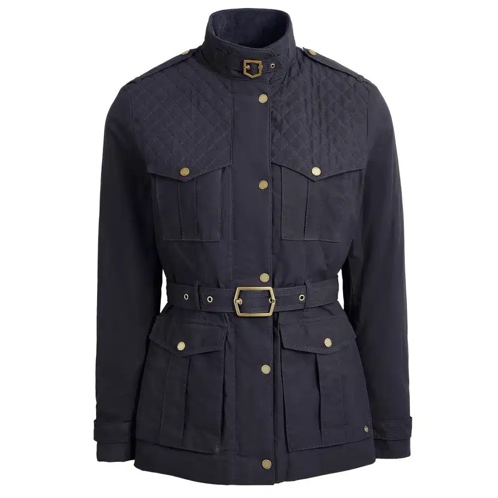 Fairfax & Favor Ladies Ivy Quilted Wax Jacket Navy