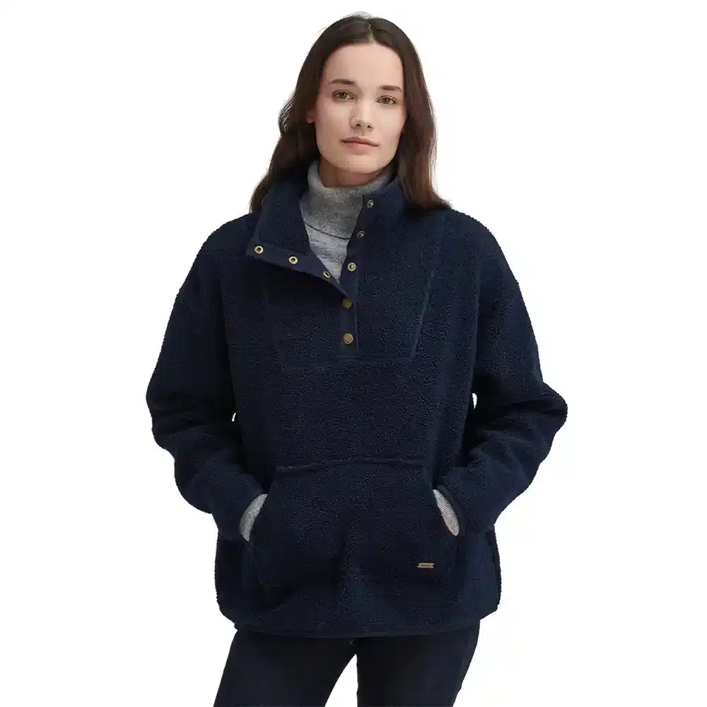Barbour Ladies Woodside Fleece Sweatshirt Navy
