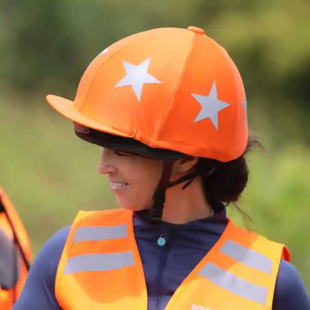 Shires Equi-Flector Hat Cover Orange