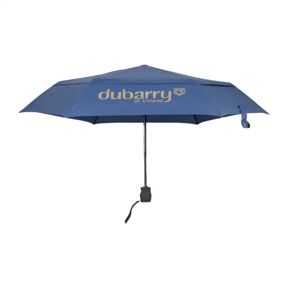 Dubarry Poppins Telescopic Umbrella Navy Open