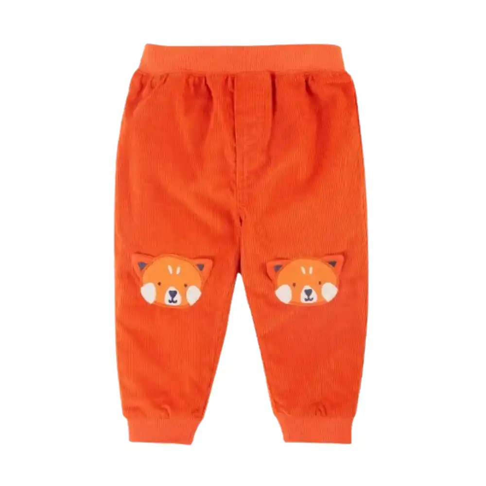 Frugi Childrens Cassius Cord Trousers Bonfire Red Panda