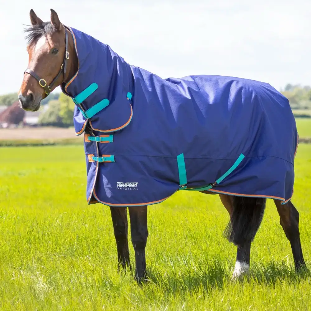 Shires Tempest Original 100 Lite Combo Turn Out Rug Navy