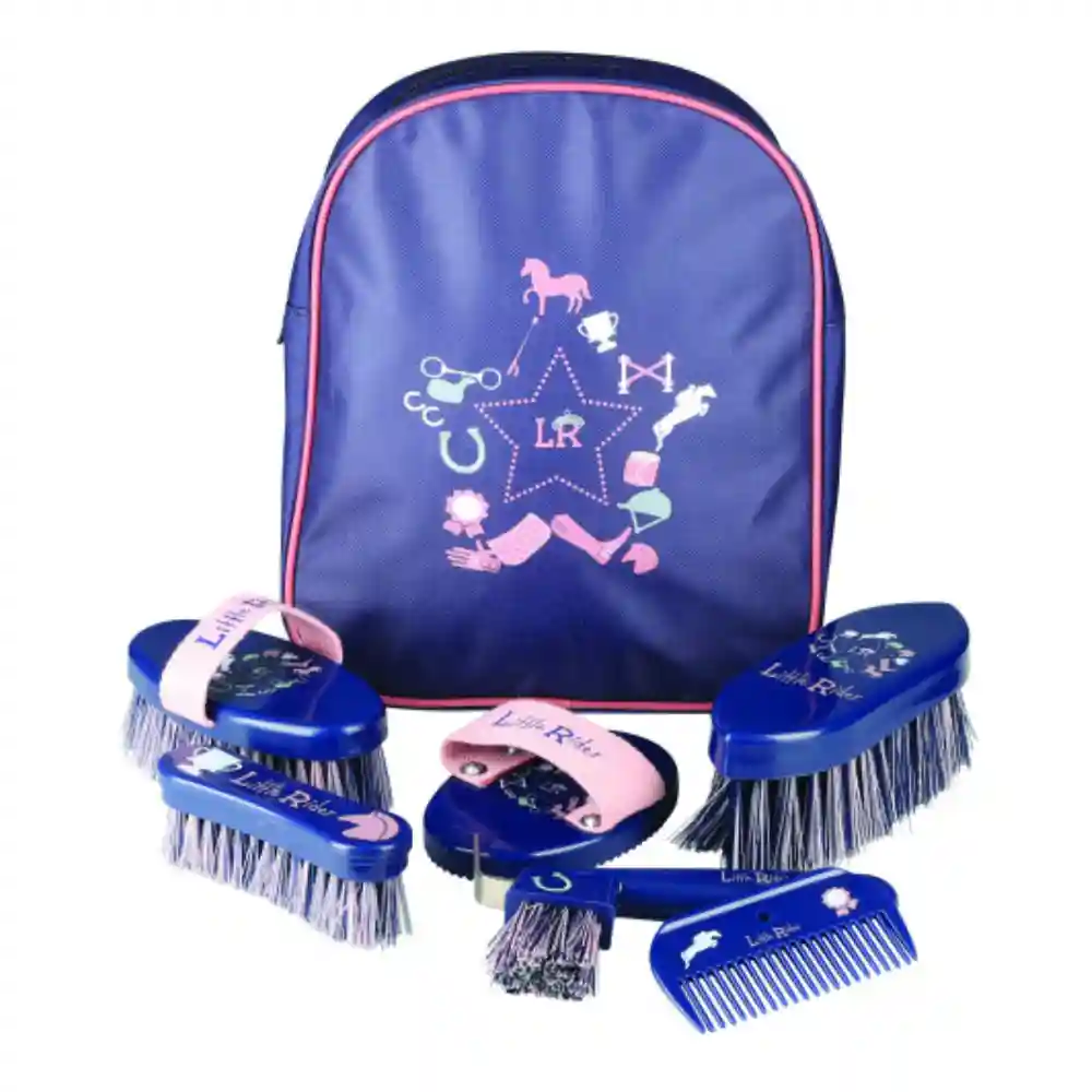 HY Equestrian Little Rider Pony Passion Complete Grooming Kit Rucksack