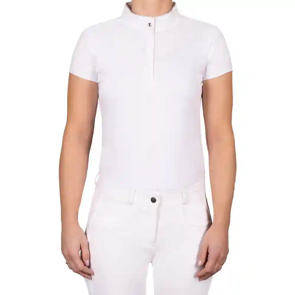 QHP Childrens Zayla Competiton Shirt White