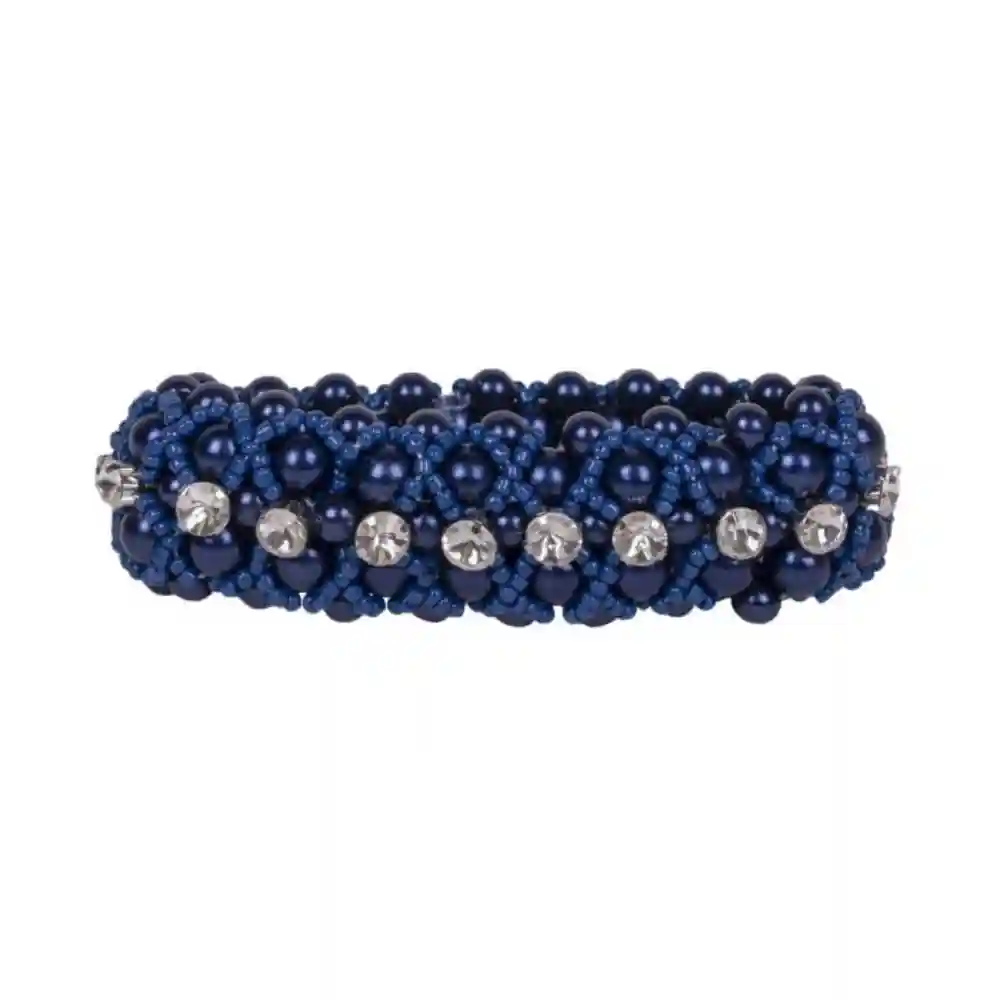 QHP Hair Scrunchie Diamond Navy