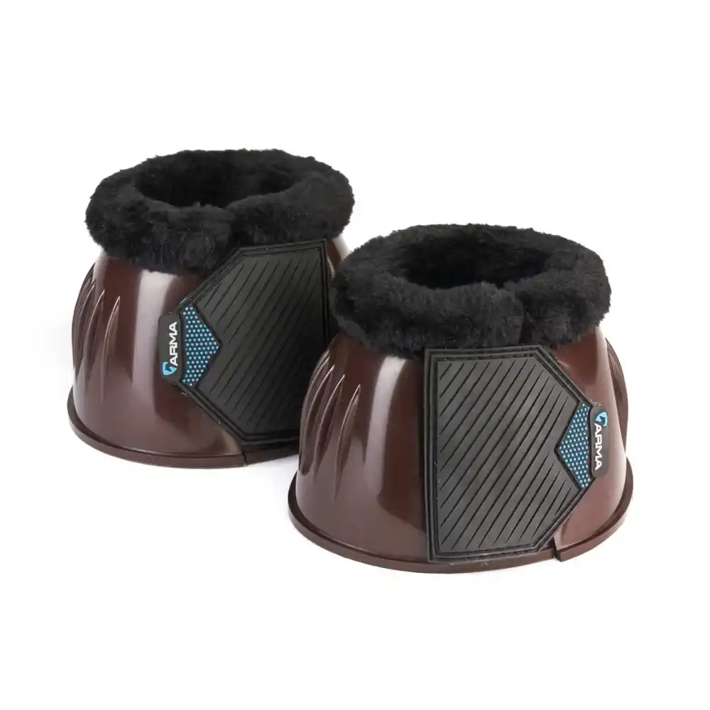 Shires Arma Comfort Gloss Over Reach Boots Brown