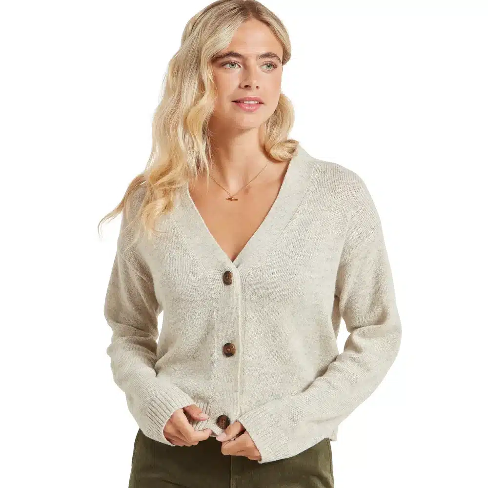 Schoffel Ladies Filey Cardigan Oat Grey