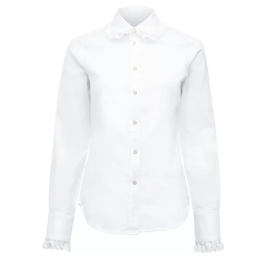 Holland Cooper Ladies Rose Shirt White