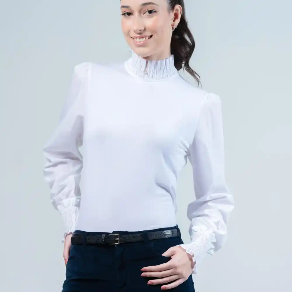 Hartwell Ladies Jersey Top Iris White