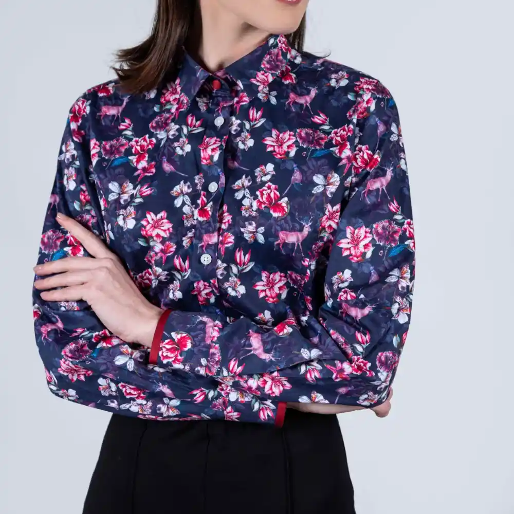 Hartwell Ladies Layla Blouse Pink Orchids