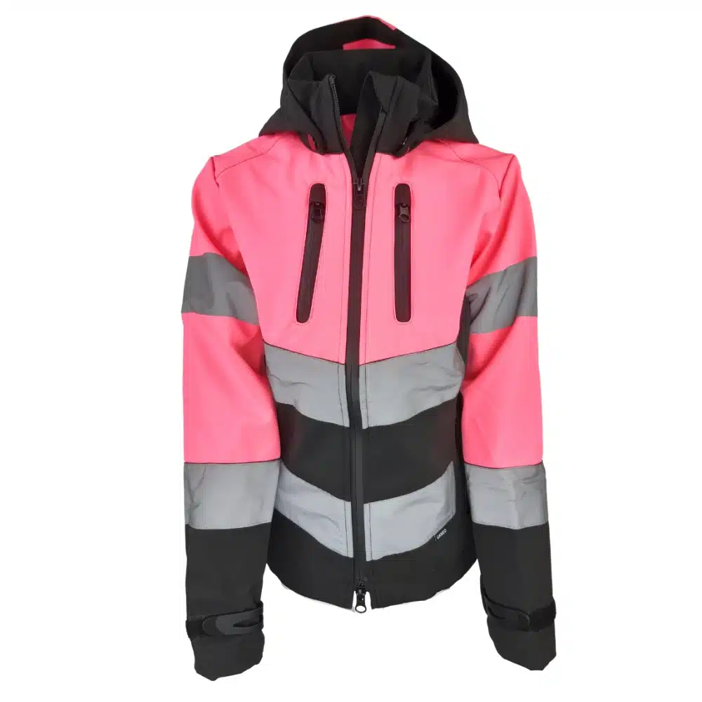 Cameo Childrens Water Repellent Hi Viz Jacket Pink