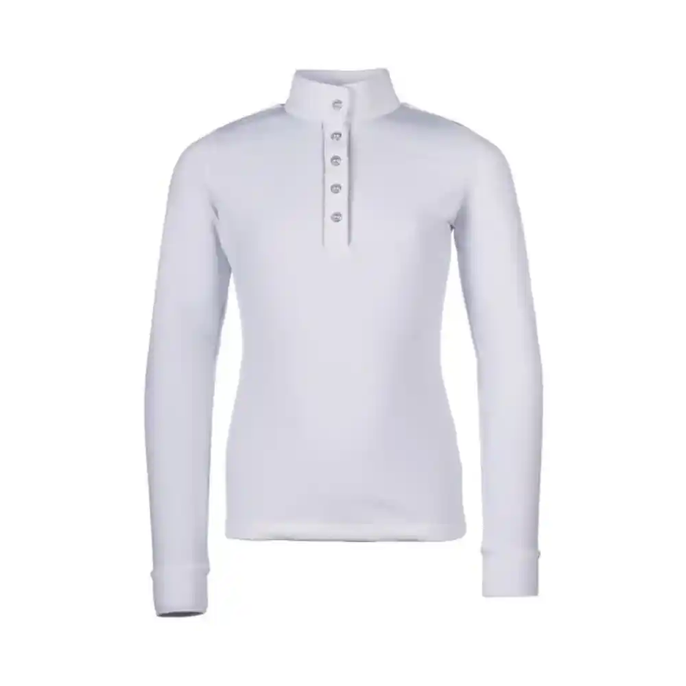 HKM Childrens Emilia Competition Shirt White