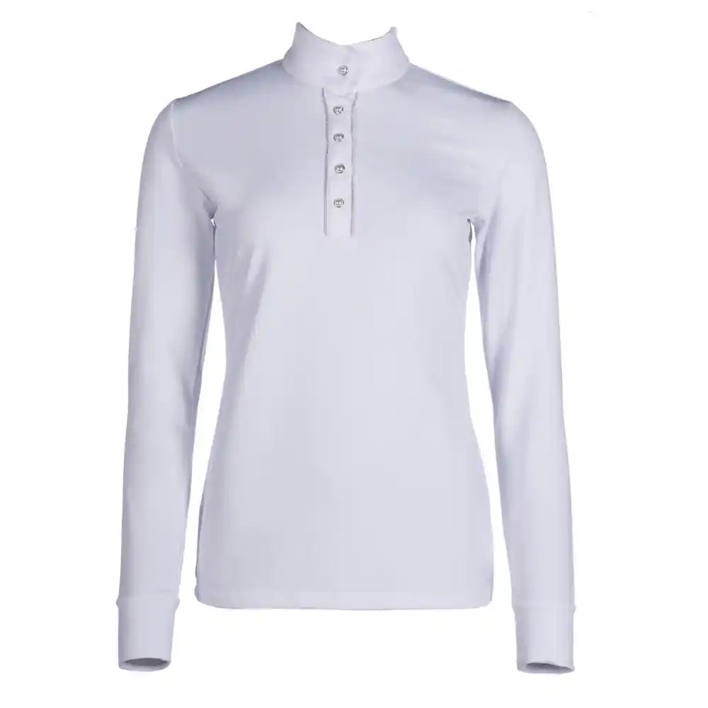 HKM Ladies Emilia Competition Shirt White