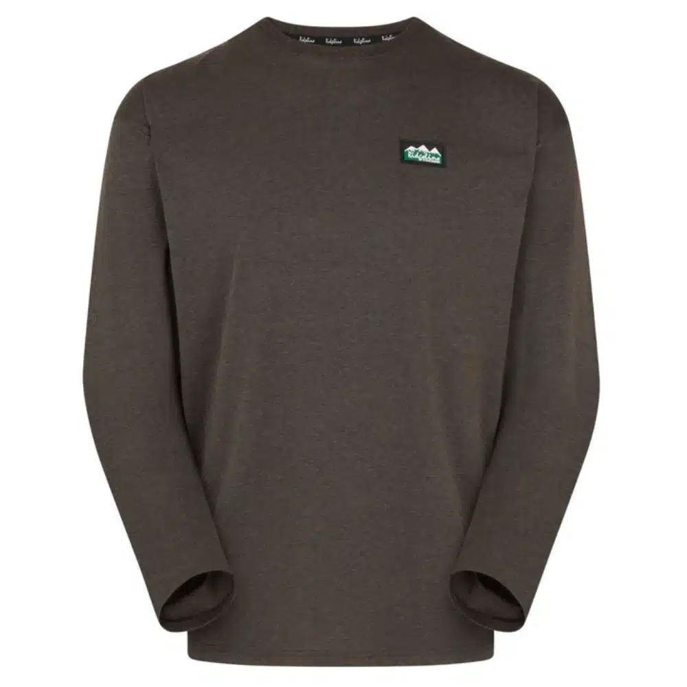 Ridgeline Mens Baseline Top Light Bark Marl