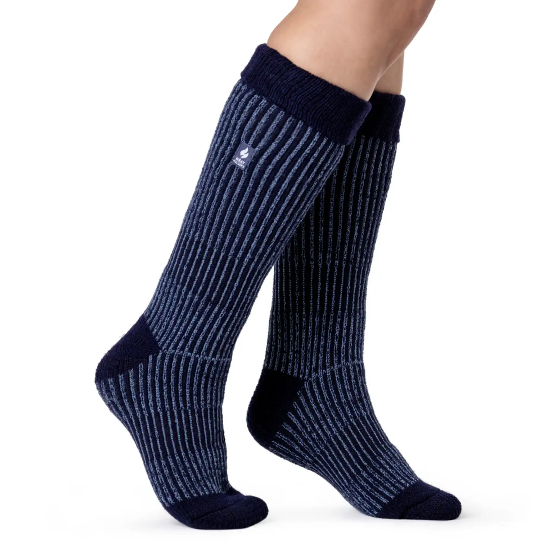 Heat Holders Ladies Original Begonia Long Boot Socks Navy