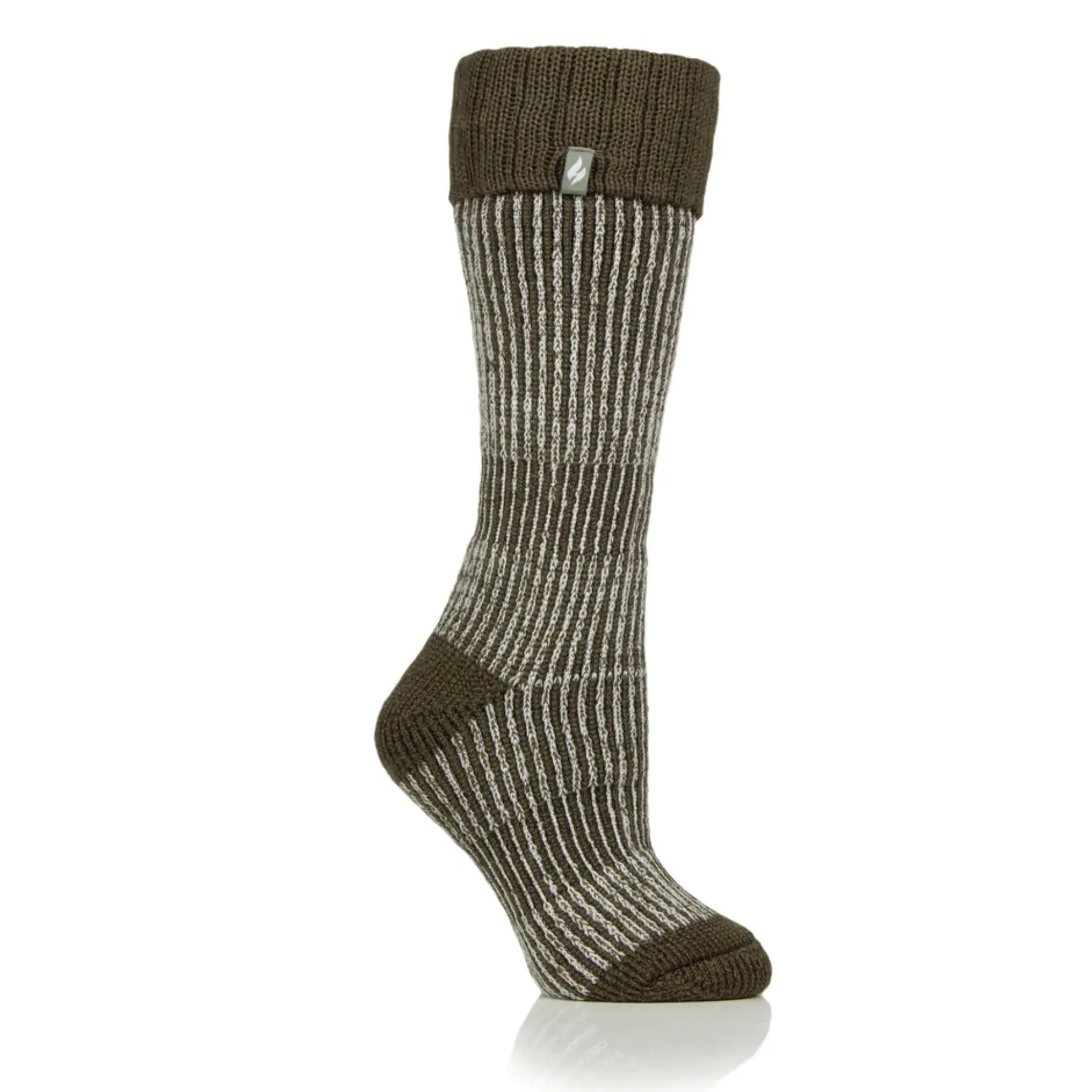 Heat Holders Ladies Original Begonia Long Boot Socks Olive