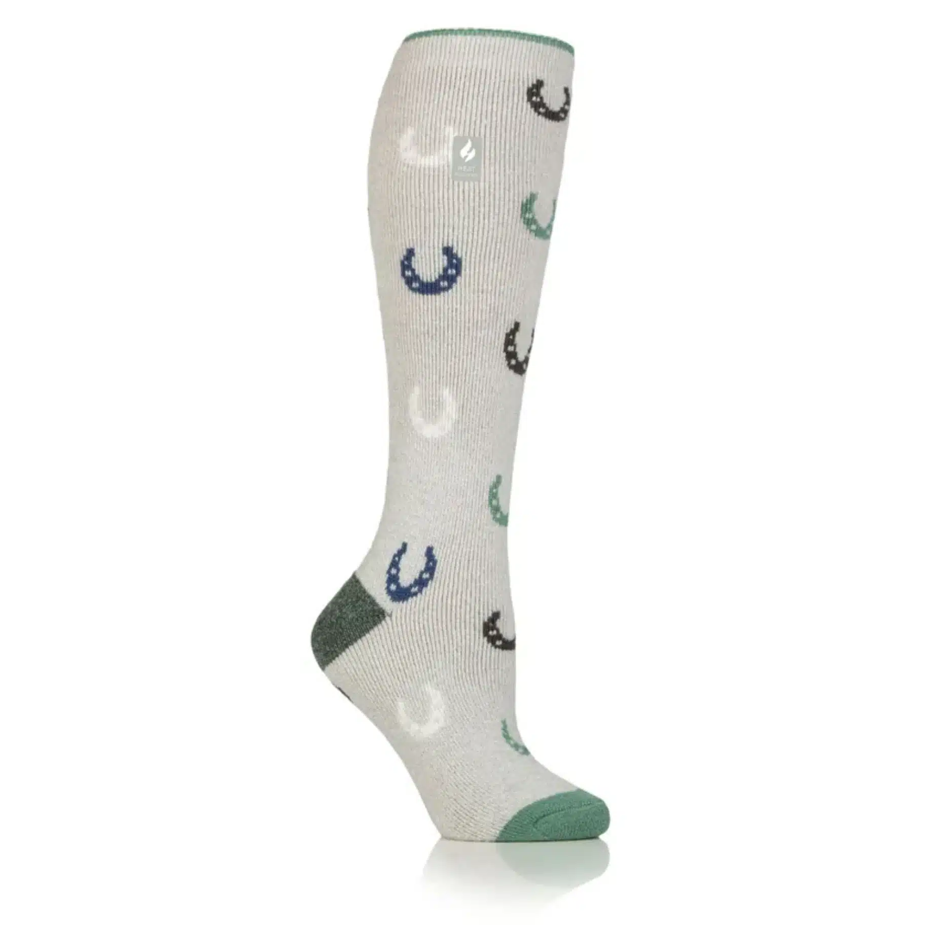 Heat Holders Ladies Fontwell Equestrian Lite Long Socks Light Grey