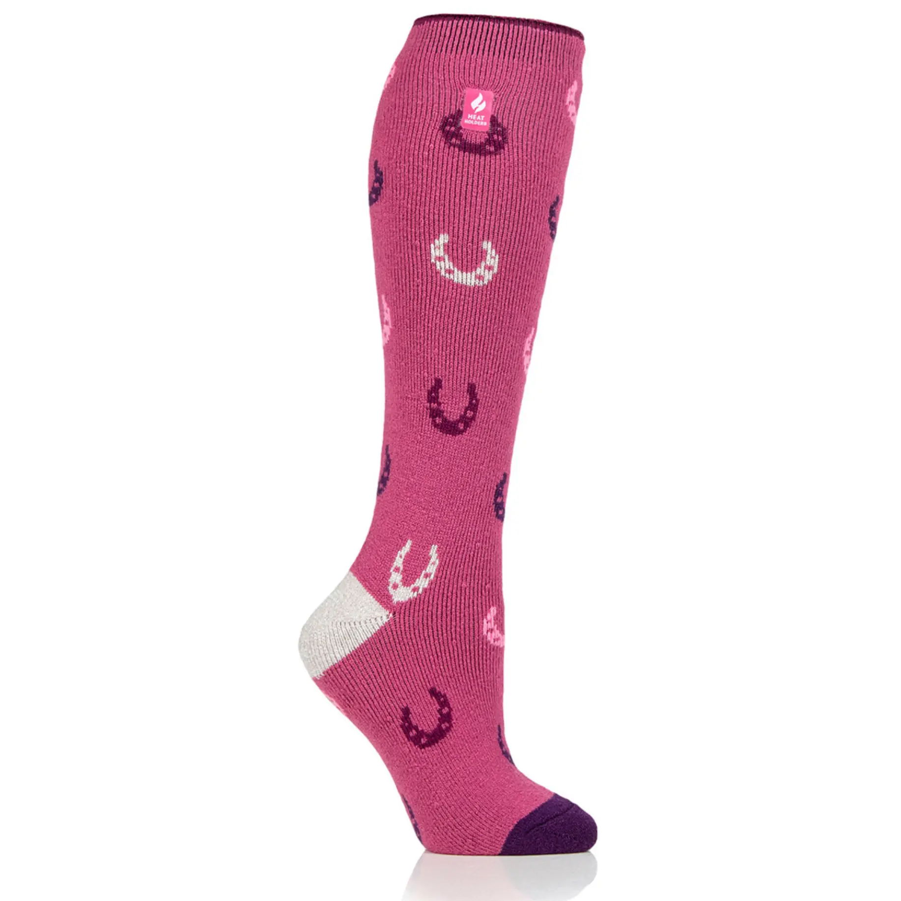 Heat Holders Ladies Hawick Equestrian Lite Long Socks Pink