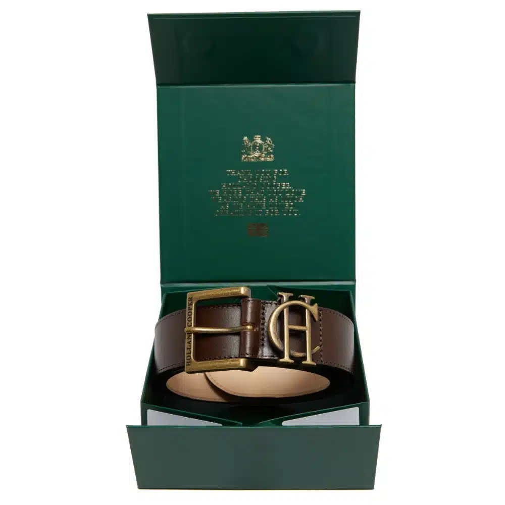 Holland Cooper Mens Classic Belt Chocolate