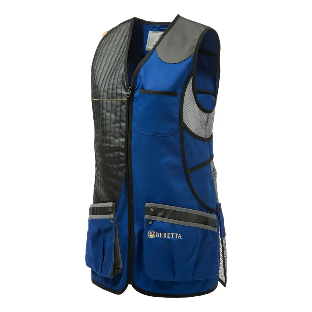 Beretta Ladies Sporting Vest Royal Blue & Grey