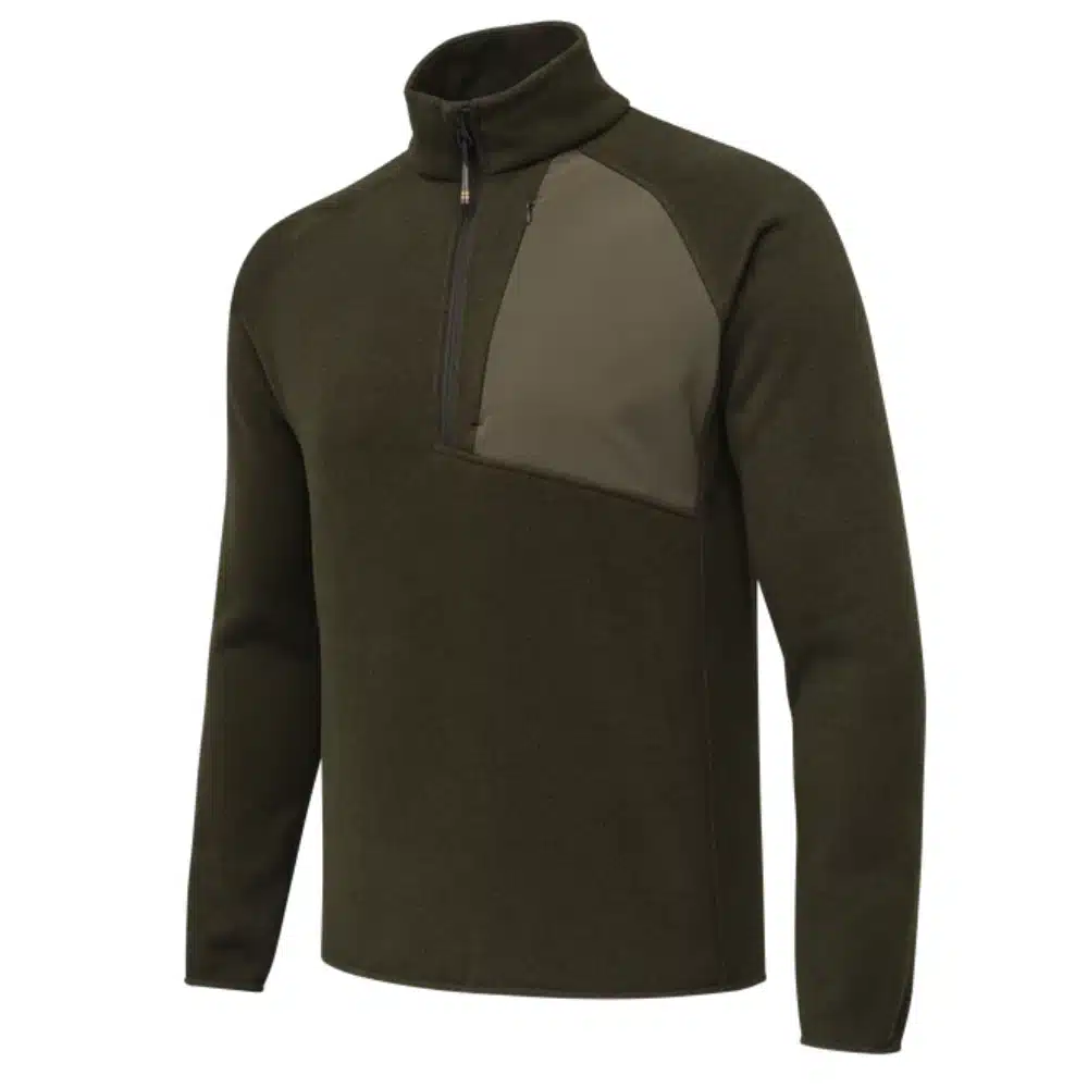 Beretta Mens Abisko Half Zip Fleece Green Moss