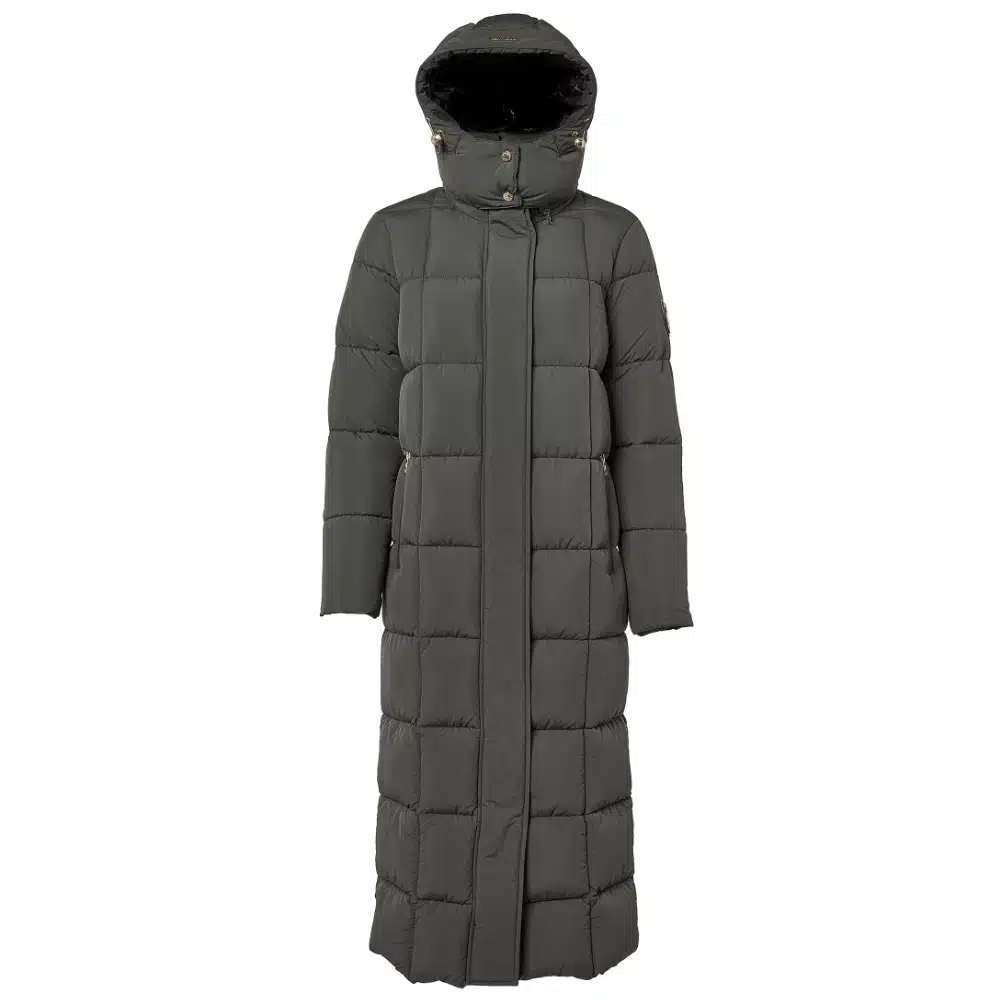 Holland Cooper Ladies Carrington Longline Coat Dark Olive