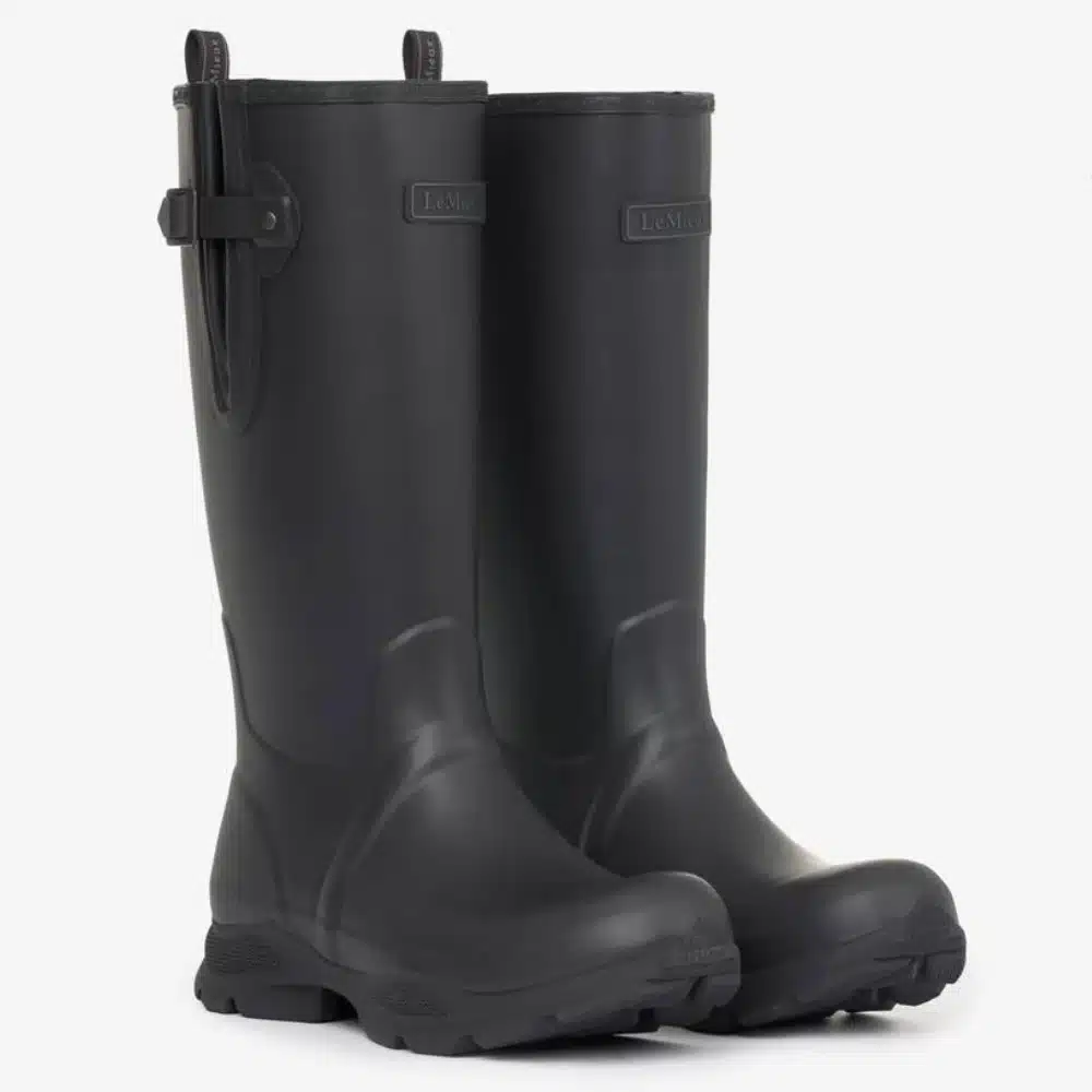 LeMieux Mens Ultra Stride Wellington Boots Black
