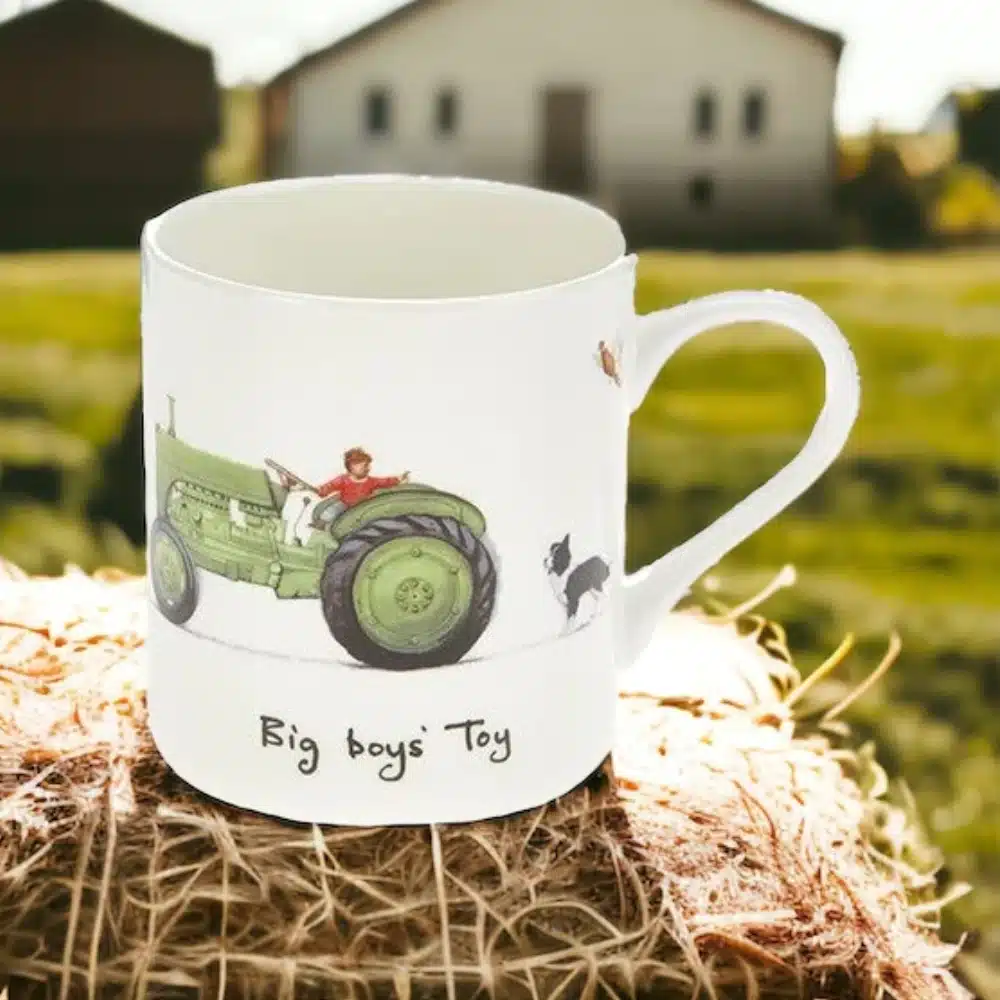 Orchid Designs Big Boys Toy Tractor Fine Bone China Mug