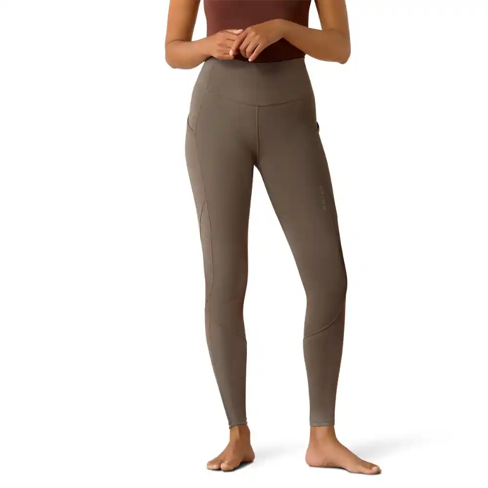 Ariat Ladies Breathe EOS Half Grip Tight Plum Grey