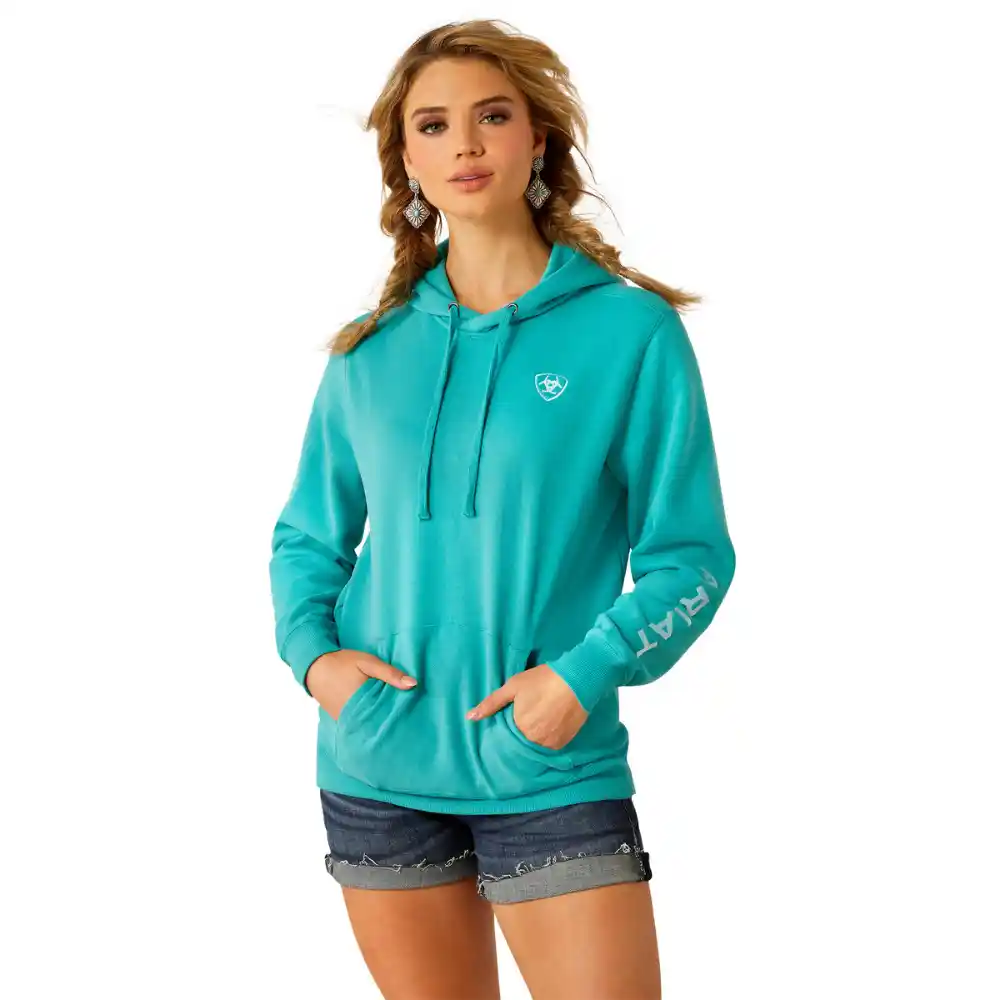 Ariat Ladies Logo 2.0 Hoodie Latigo Bay