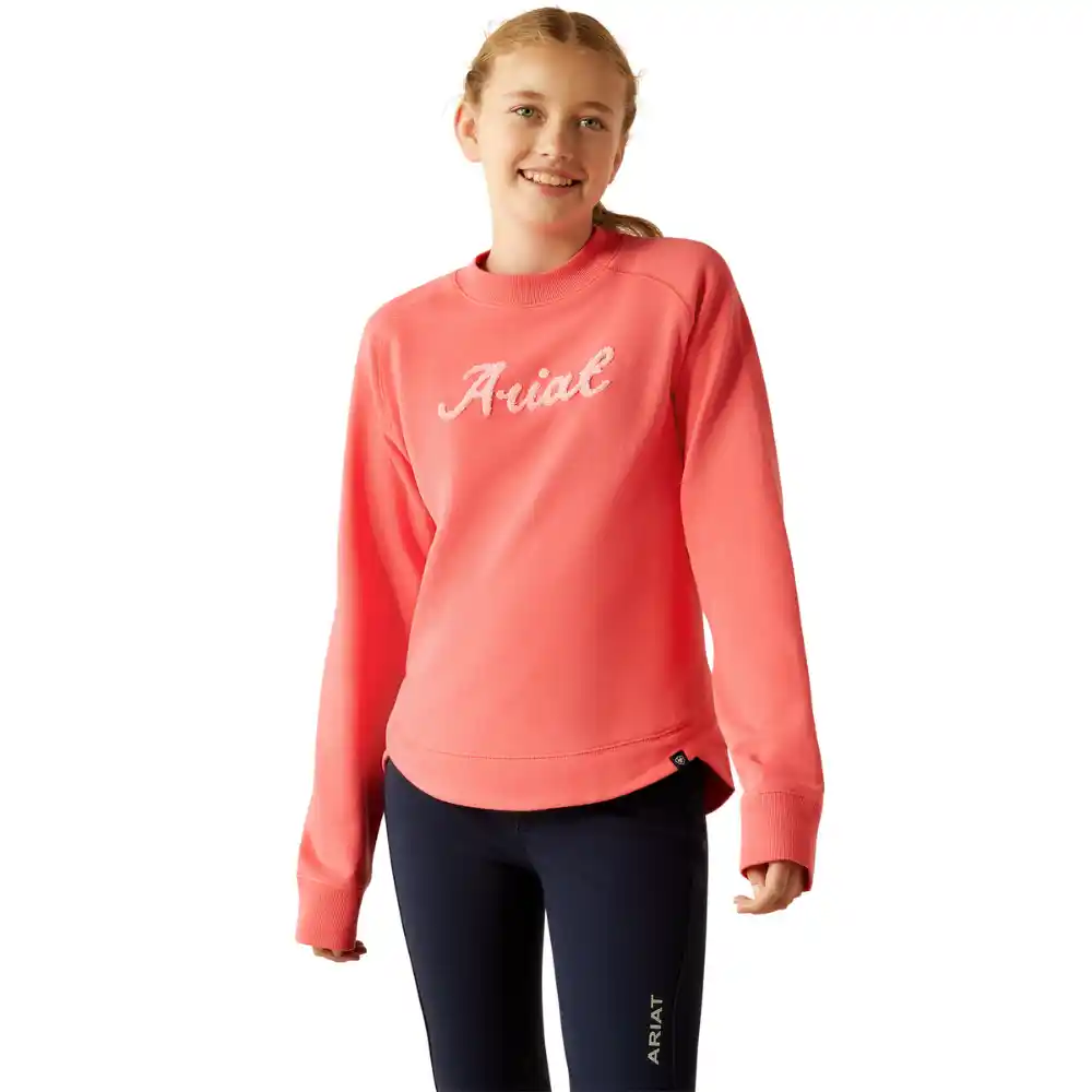 Ariat Youth Benicia Sweatshirt Coral Paradise