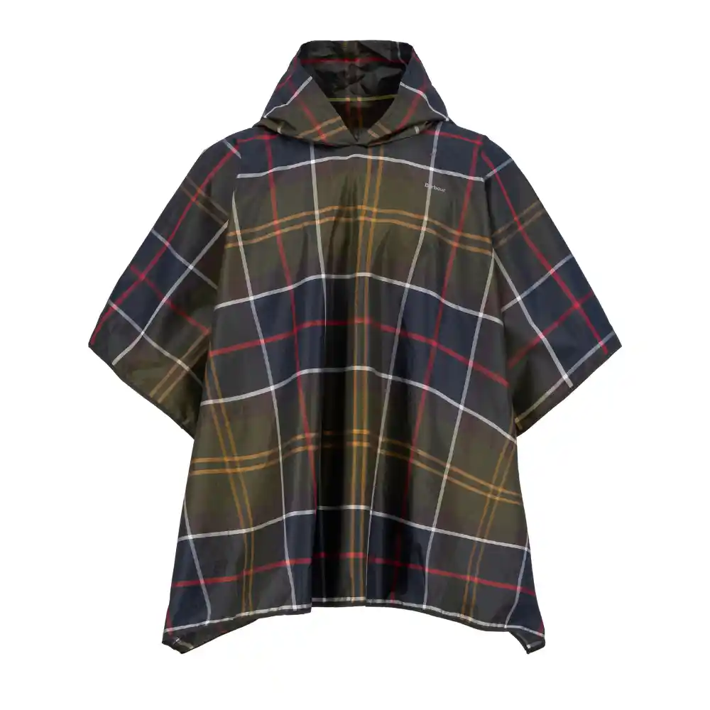 Barbour Tartan Showerproof Poncho Classic Tartan