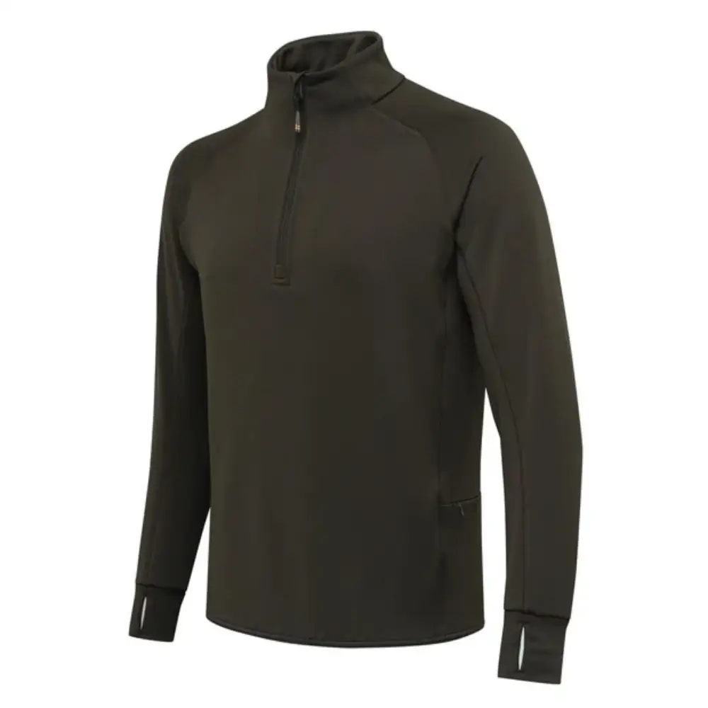 Beretta Mens Stretch Tech Half Zip Fleece Green Moss