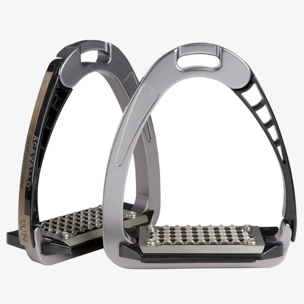 Acavallo Arena AluPro Safety Stirrup Titanium