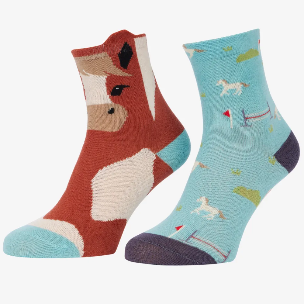 LeMieux Childrens Mini Character Socks Flash