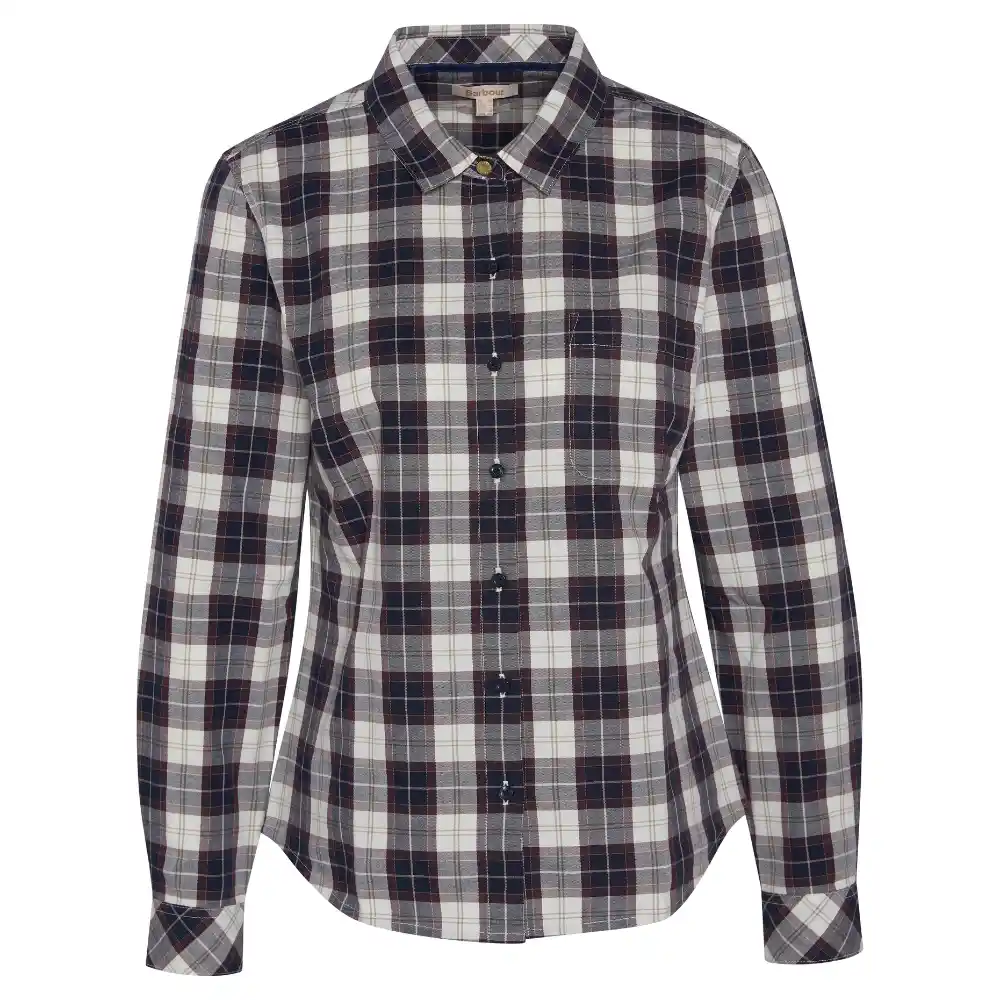 Barbour Ladies Edda Shirt Gardenia Tartan