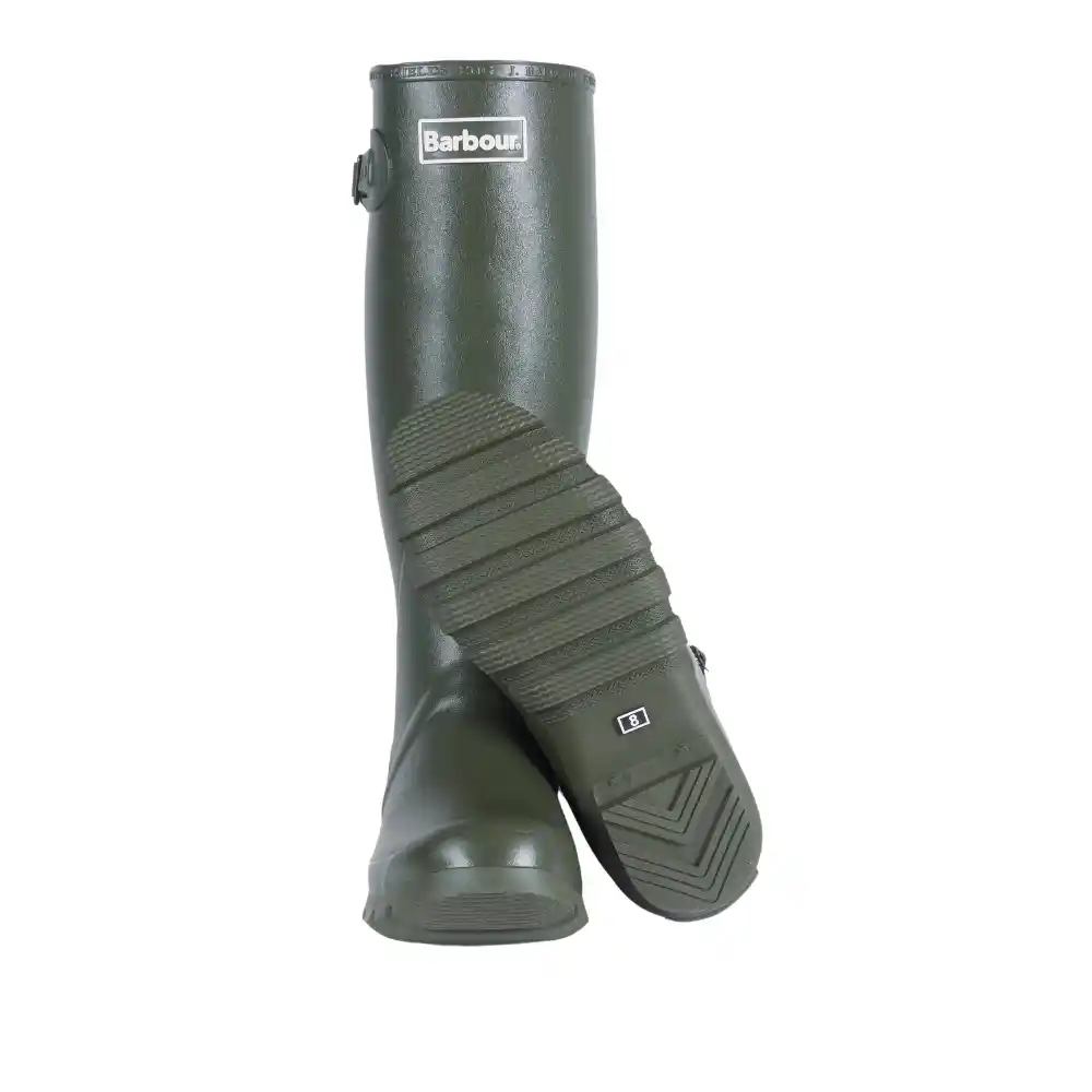 Barbour Mens Bede Wellington Boot Olive (2)