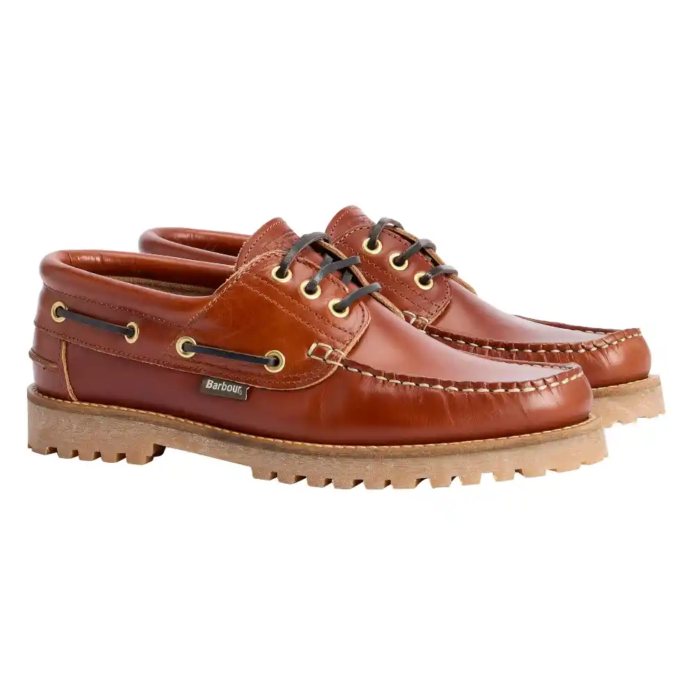 Barbour Mens Deck Boat Shoe Tan