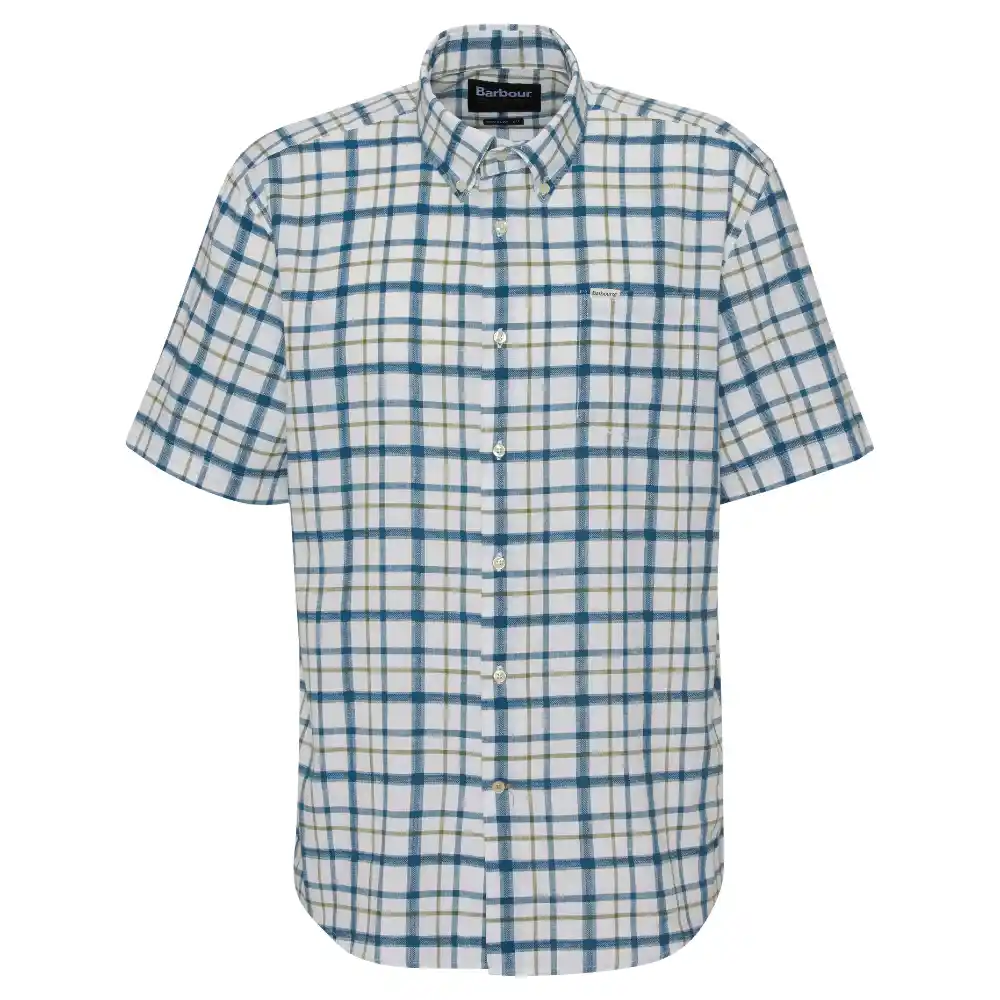 Barbour Men’s Glover Regular Short Sleeve Shirt in Navy