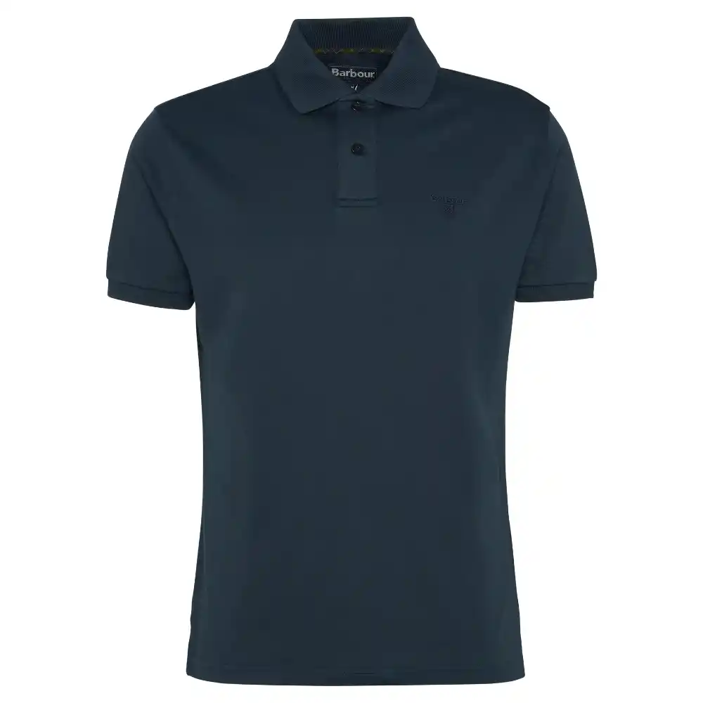 Barbour Mens Hylton Interlock Tailored Fit Polo Shirt Navy
