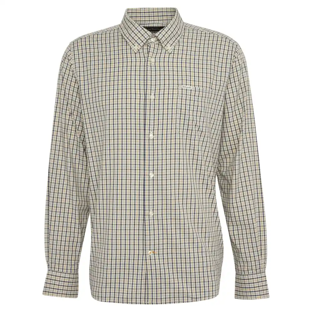 Barbour Mens Teesdale Performance Shirt Stone