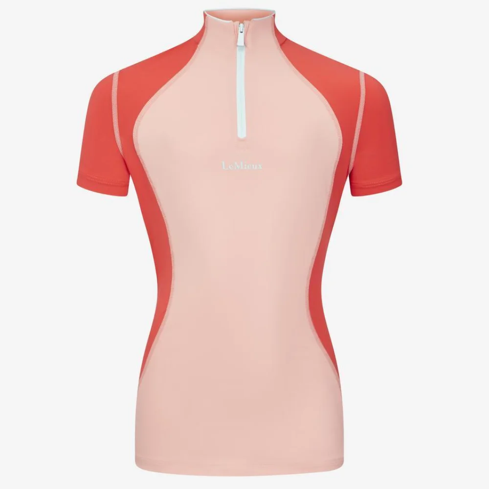 LeMieux X Harlow Young Rider Short Sleeve Base Layer Sugar Pink
