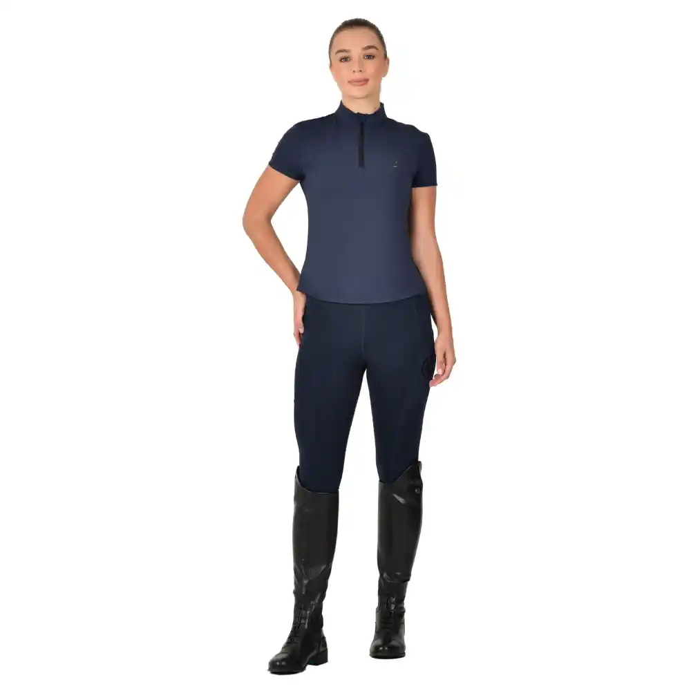 Dublin Ladies Fitted Quarter Zip Top Navy