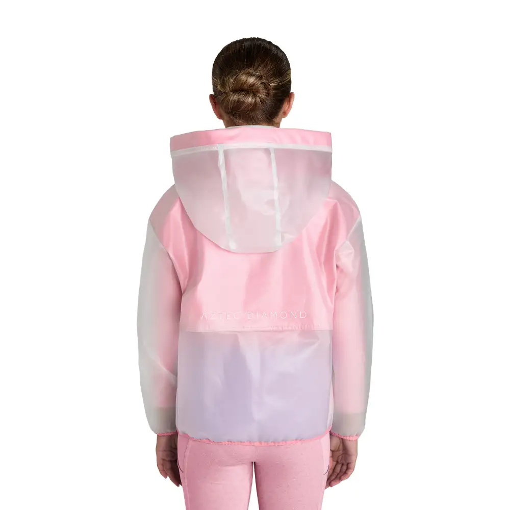 Aztec Diamond Young Rider Rain Jacket Coral Aztec Diamond Young Rider Rain Jacket Coral
