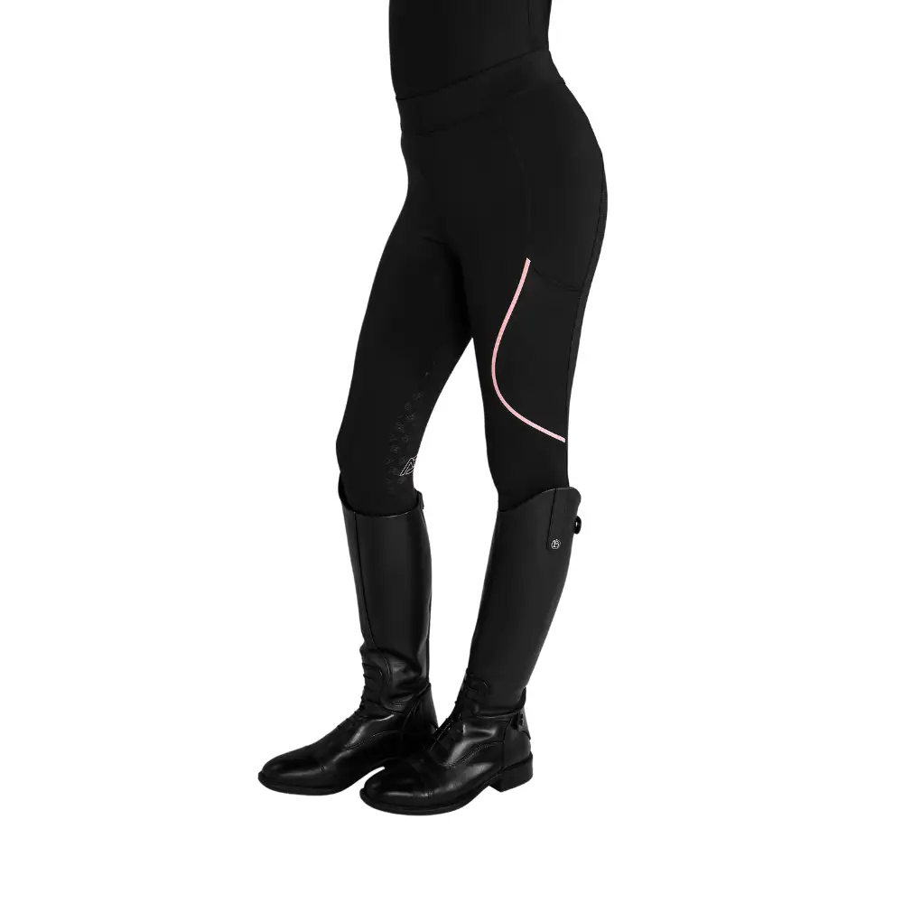 Aztec Diamond Young Rider Leggings Pink/Black